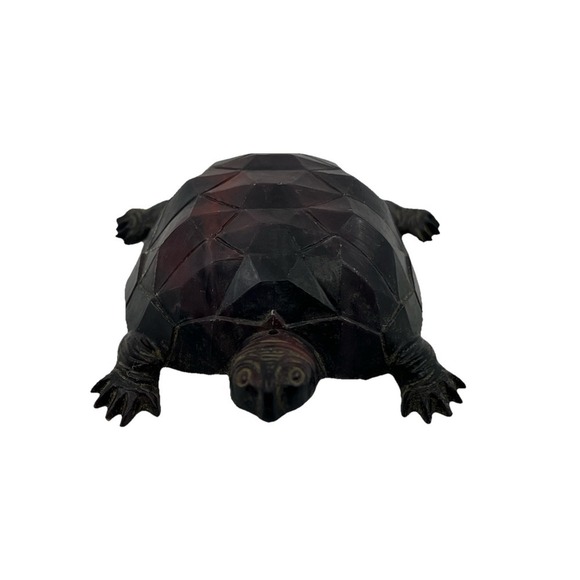Vintage‎ Sterling Plastic Pencil Sharpener Turtle Brown 3" USA Made Detailed - Picture 1 of 9